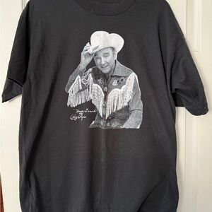 Vintage 90s Cowboy Roy Roger’s Black Graphic Single Stitch Tee